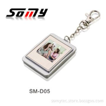 1.5 Inch best price key ring Digital Photo Frame clock and calendar